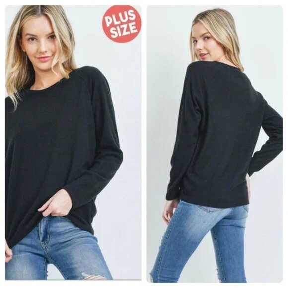 Black Hacci Top Long Sleeve - Picture 2 of 8